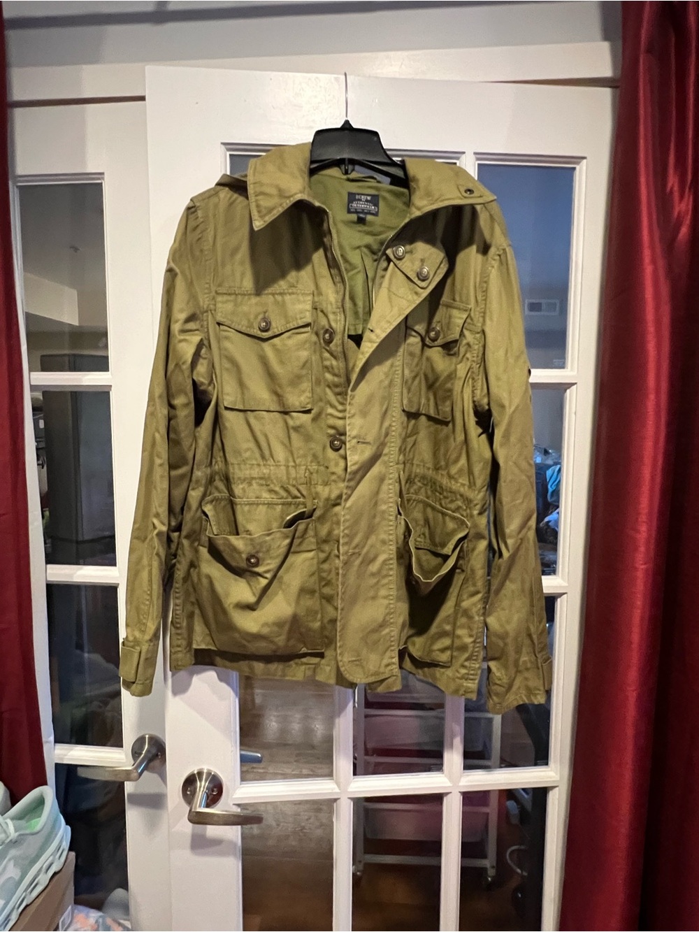 J. Crew Olive Green Military-Style Field Coat